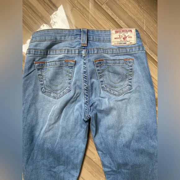 True Religion mid rise denim skinny jeans Sz 26 - Picture 4 of 10